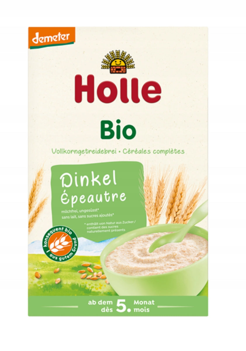 Wholegrain spelt porridge without added sugars from 5 mies.BIO 250g HOLLE