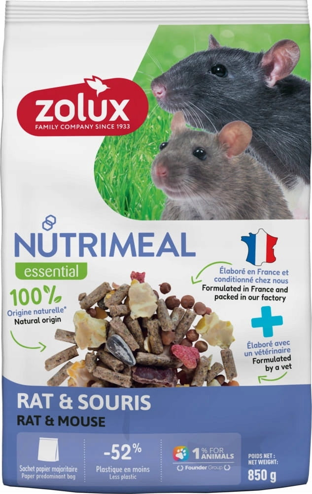 Wholesome food MOUSE RATS MIXTURE ZOLUX NUTRIMEAL 850 g Brand Zolux