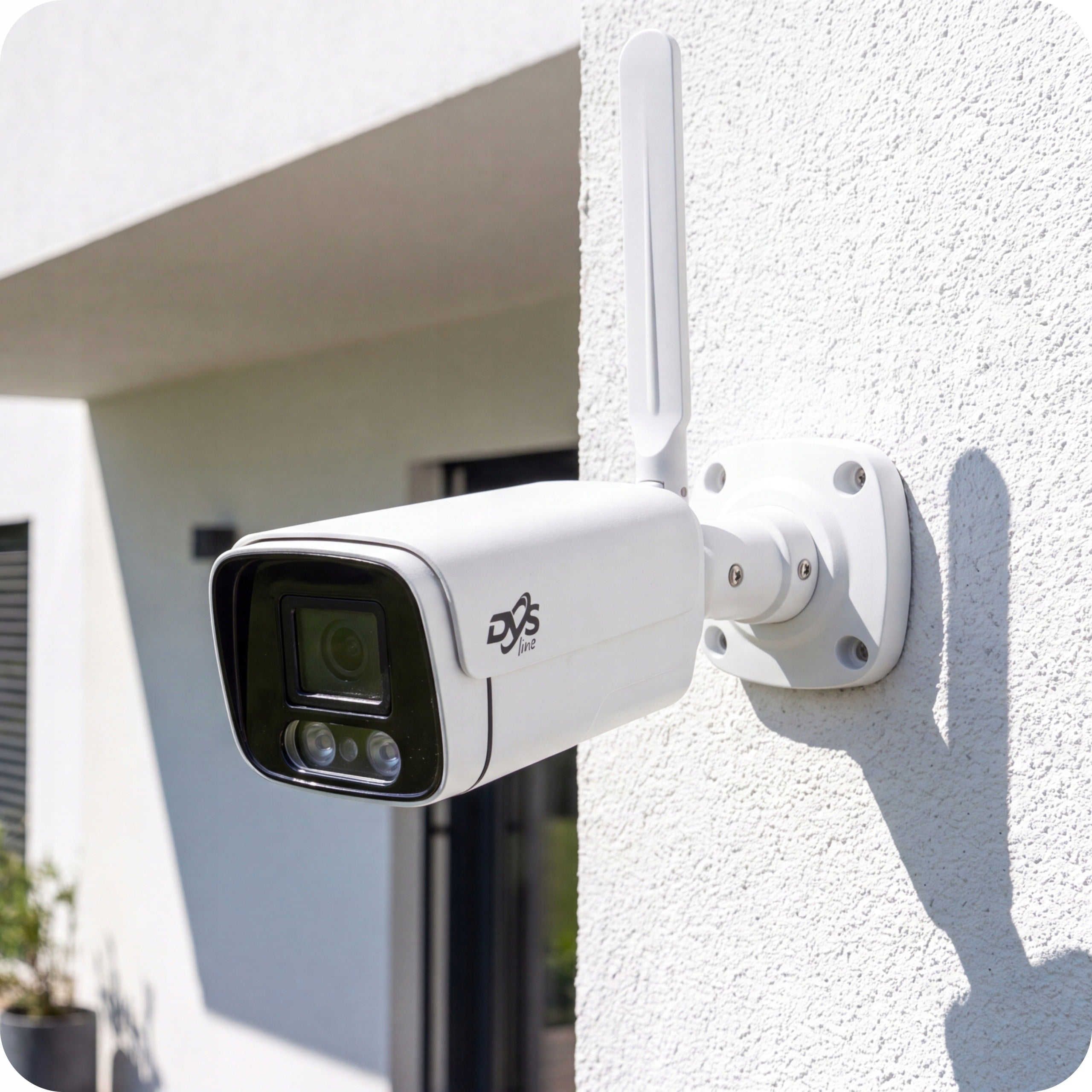 WiFi Monitoring 4x Camera 5Mpx Tube Metal Outdoor Recorder DVS Manufacturer code DVS-NVR0801-E8+4xDVS-MP5036ET-IRW