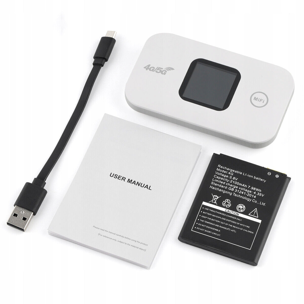 WiFi Router, WiFi with SIM Card Slot, Color LCD Display,2100mah Model Przenośny Internet