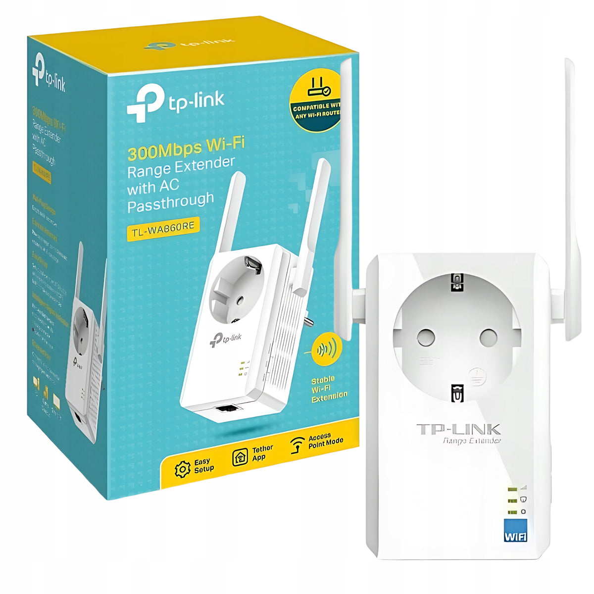 WiFi Signal Amplifier TP-Link Repeater Network Amplifier 300 Mbps Range Packaging status original