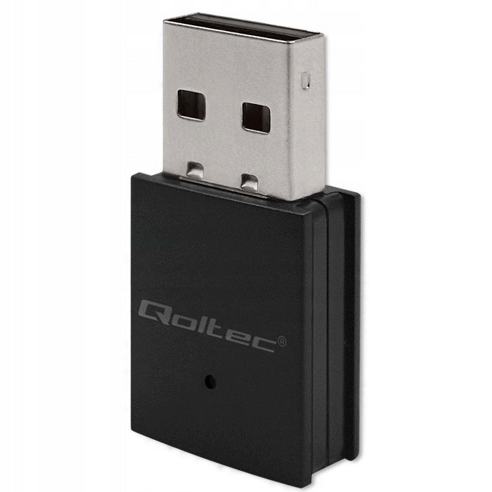 WiFi USB 2.0 Network Card DUAL BAND BLUETOOTH 4.0 600Mbps AC600 Qoltec