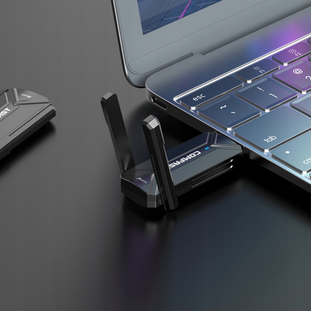 WiFi7 USB Adapter BE6500 Tri-band Wireless Network Card 6500Mbp Manufacturer Comfast