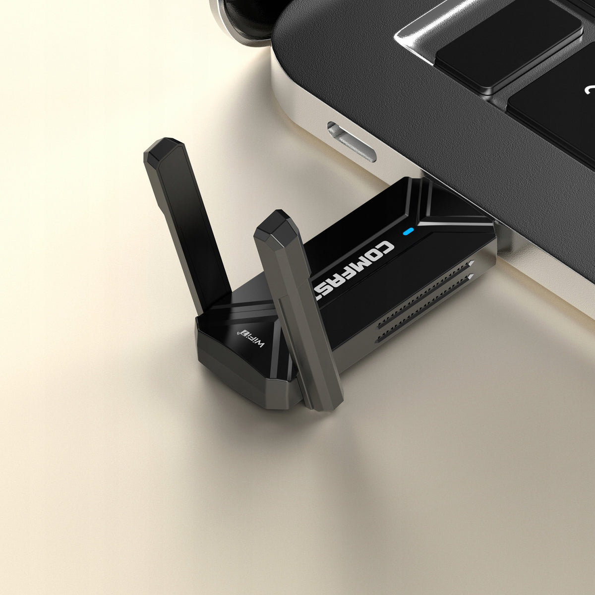 WiFi7 USB Adapter BE6500 Tri-band Wireless Network Card 6500Mbp Packaging status original