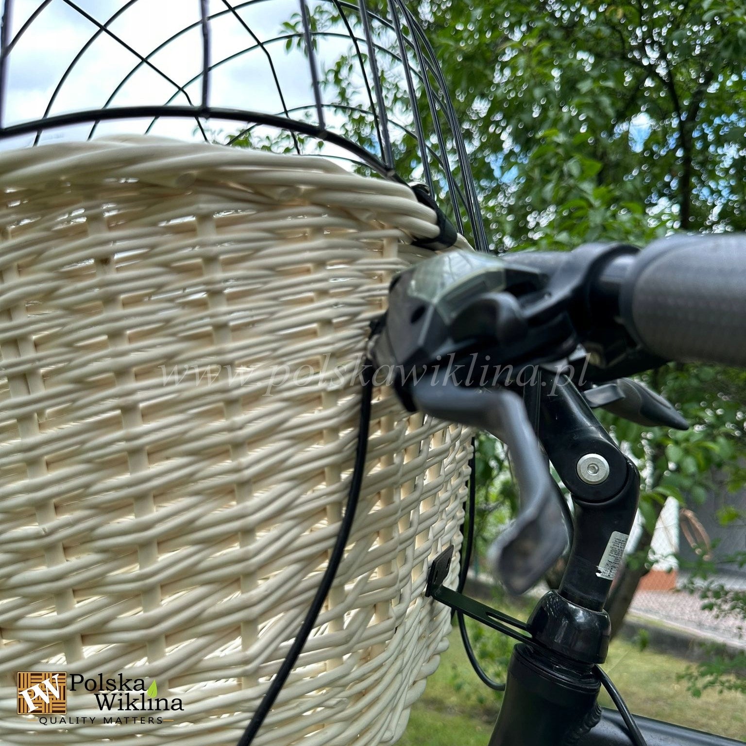 Wicker Basket Bracket for Front Bike Brand Polska Wiklina