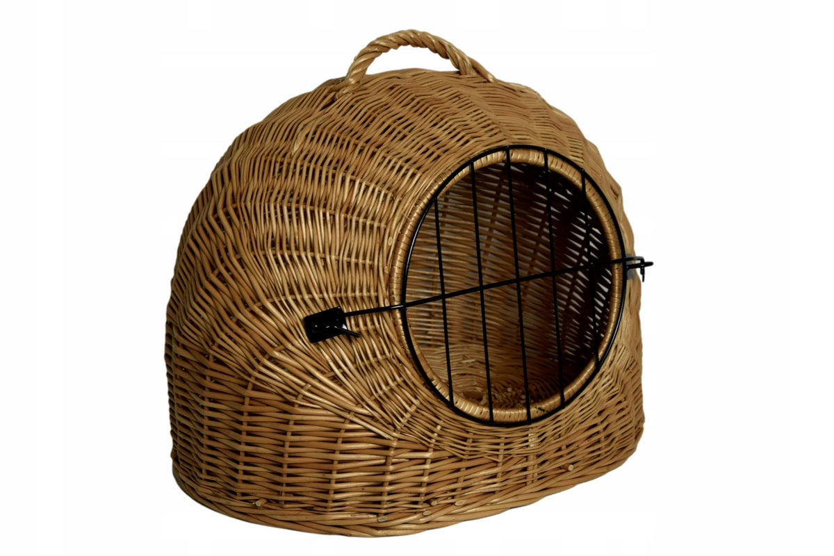 Wicker transporter for cat Buda booth