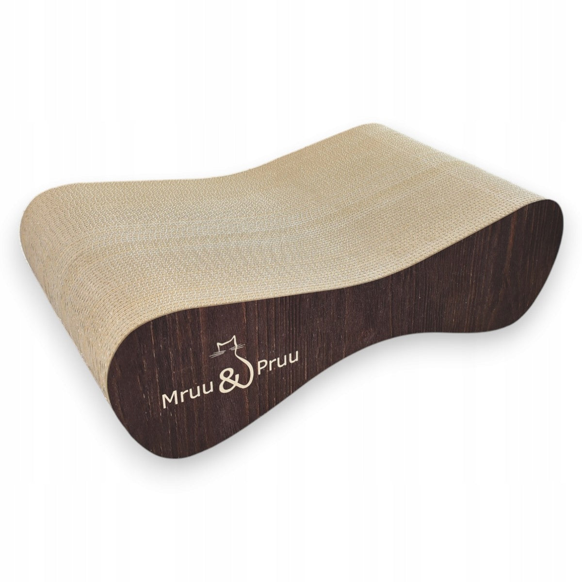 Wide Cat Scratching Post Mruu&Pruu 70x23x40 cm BROWN Packaging status original