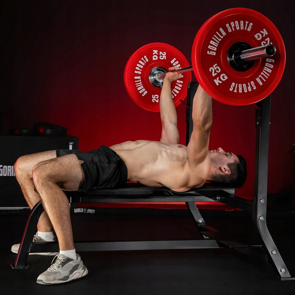 Wide bench for barbell extrusion lifting capacity 250kg Maximum user weight 100 kg