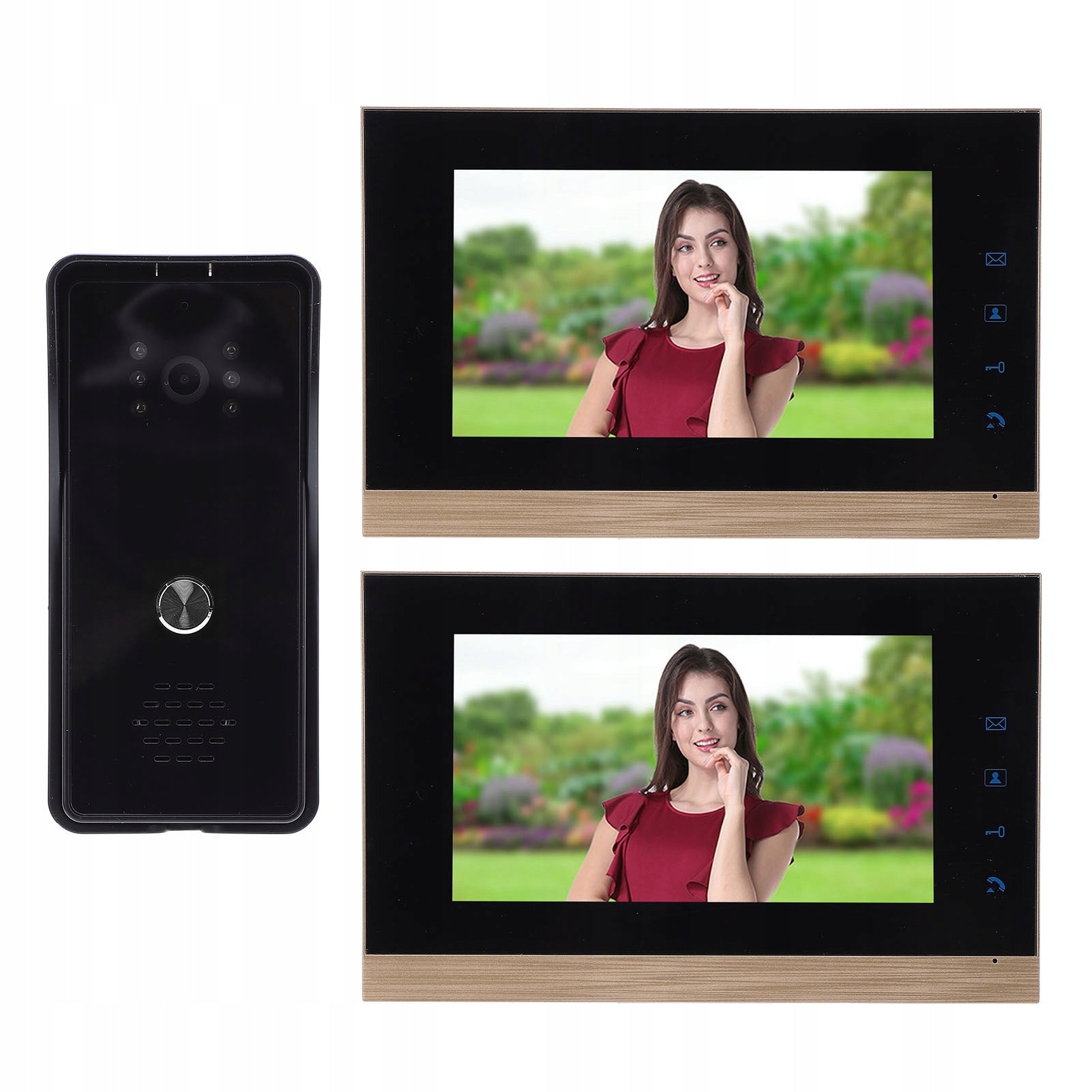Widered HD CMOS intercom system sensor one key unlock 5P