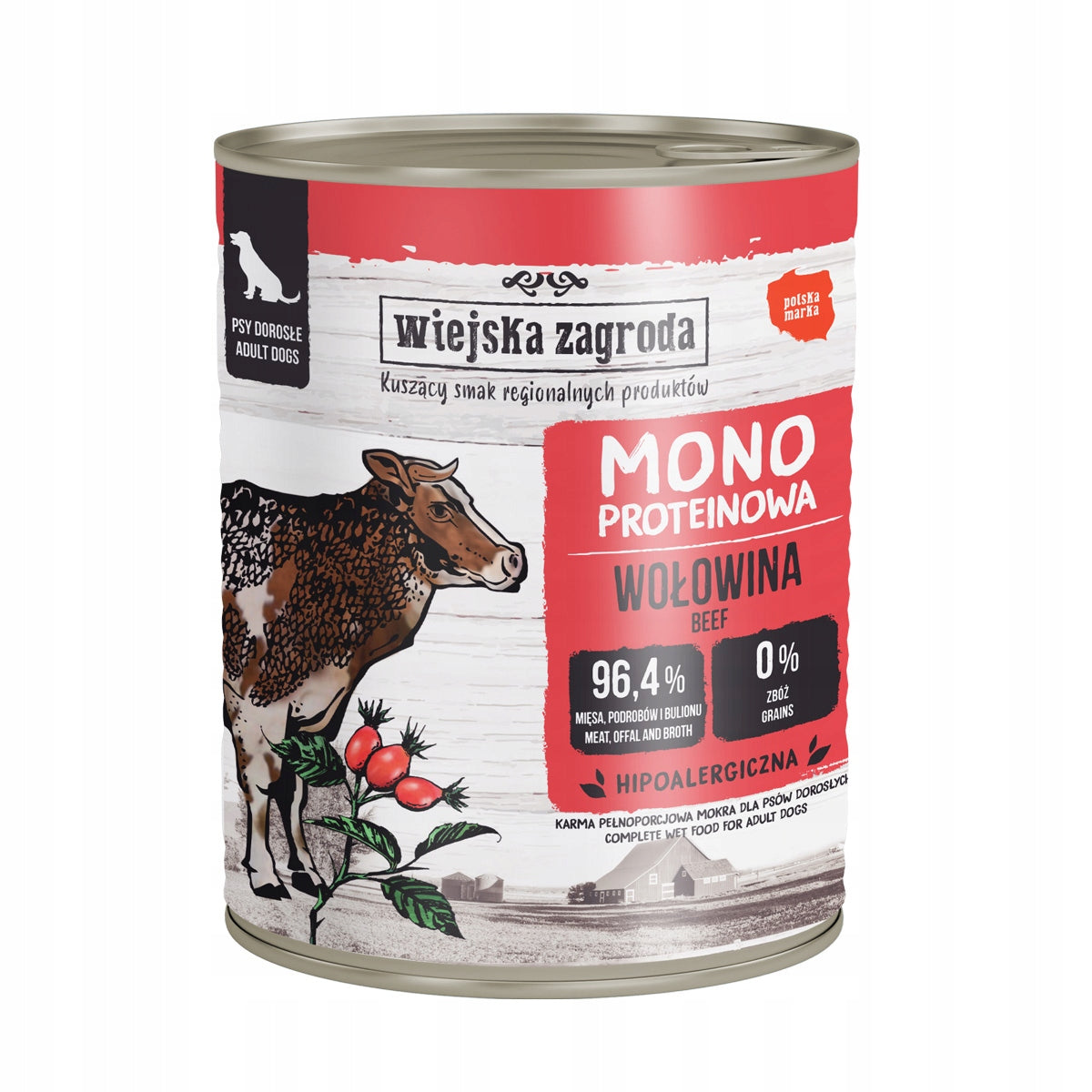 Wiejska Zagroda MONO Beef 800g da Psa