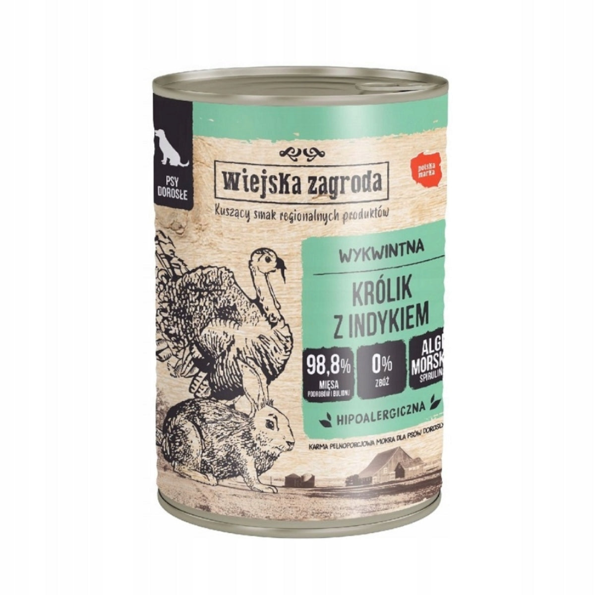 Wiejska Zagroda Turkey with Rabbit 400g for Dog