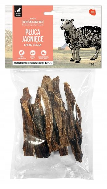 Wiejska Zagroda dog treat lamb lungs teether 90 g
