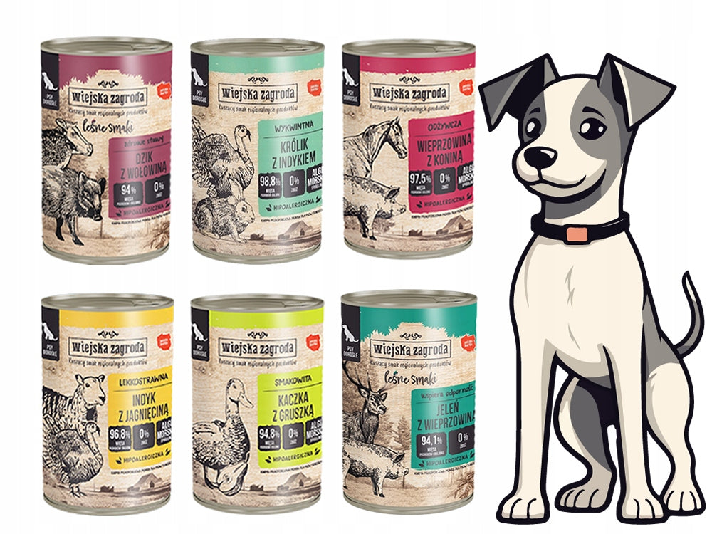 Wiejska Zagroda wet duck food 2,4 kg