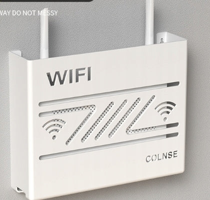 Wielofunkcyjny Router Schowek Gniazdo Wifi TV Dekoder Stojak Biały