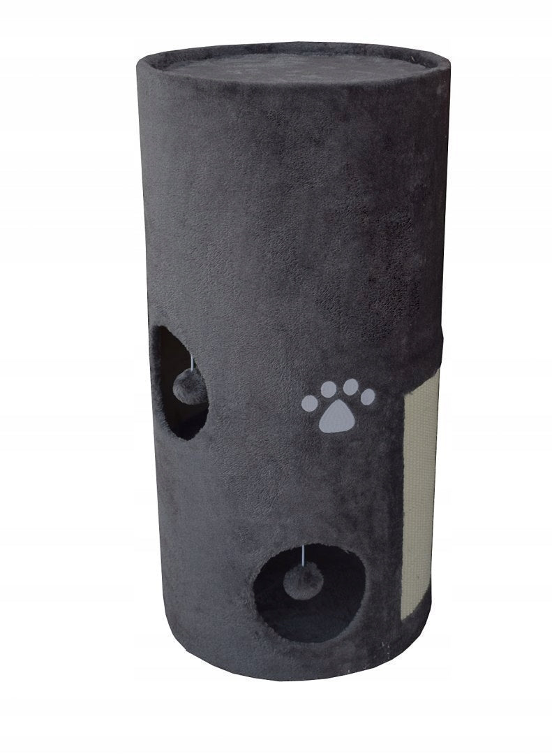 Katzenkratzturm, 75 cm, grau 