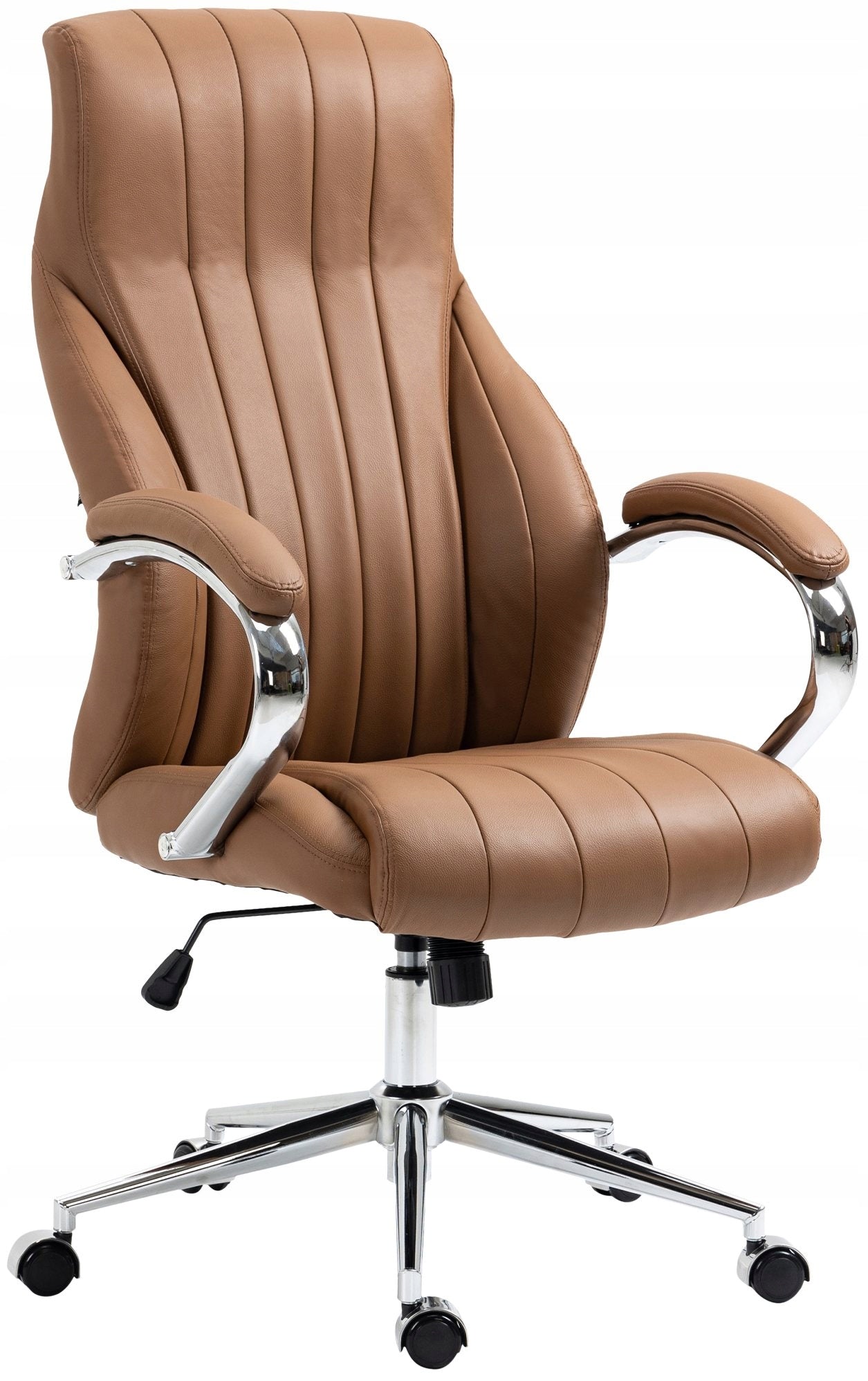 Wigan office chair genuine leather, light brown