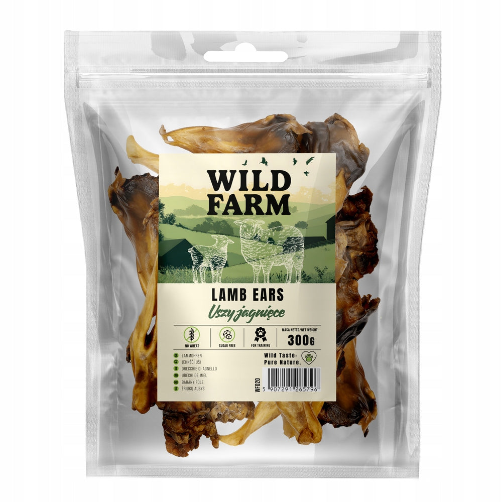 Wild Farm Lamb Ears – Natural Dog Teether 300g Manufacturer code 5907291265796