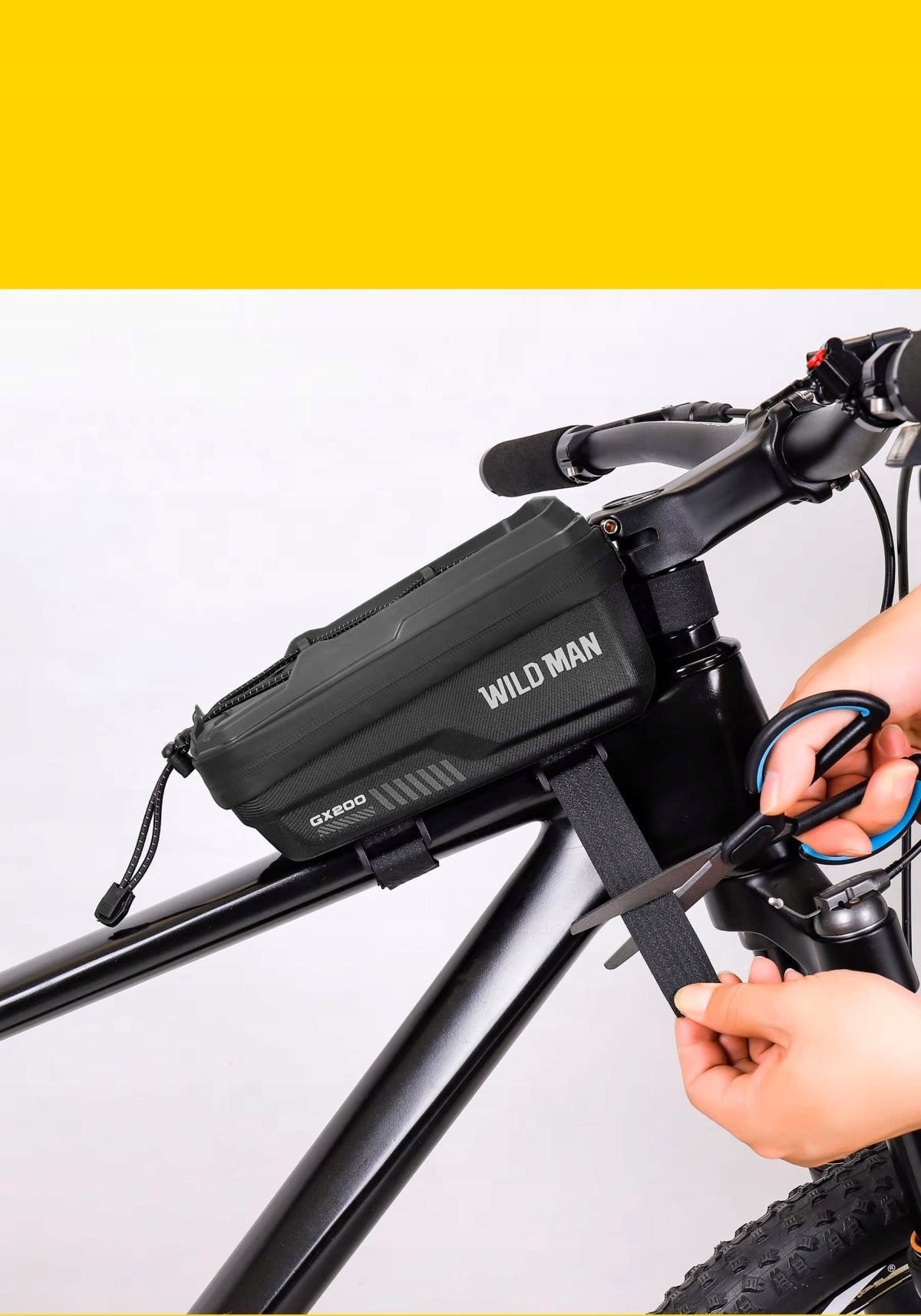 WildMan GX200 Frame Bag, Phone Holder, Bicycle Pouch, Waterproof Customs tariff code 87149990
