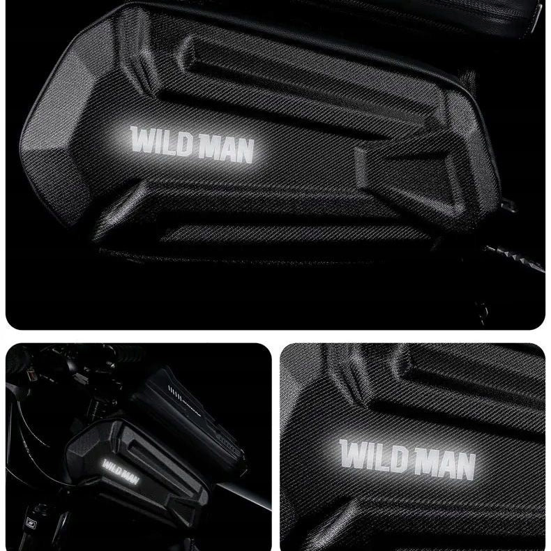 Wildman Frame Bicycle Pouch, Bike Holder, for Phone and Accessories Product weight with unit packaging 0.4 kg