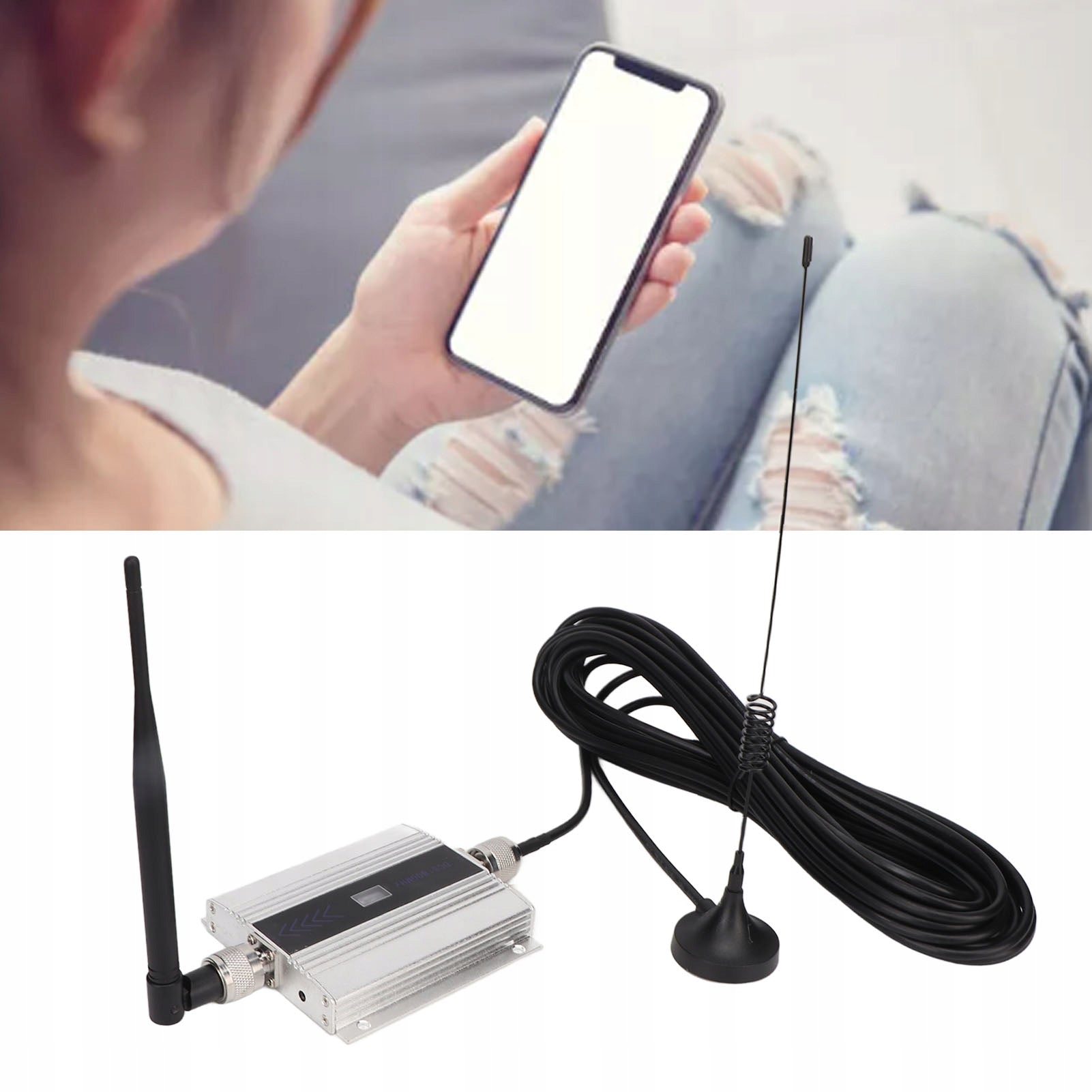 Winanqe 3G/4G DCS 1800MHz Amplifier with Antennas-better range and fast net! Packaging status original