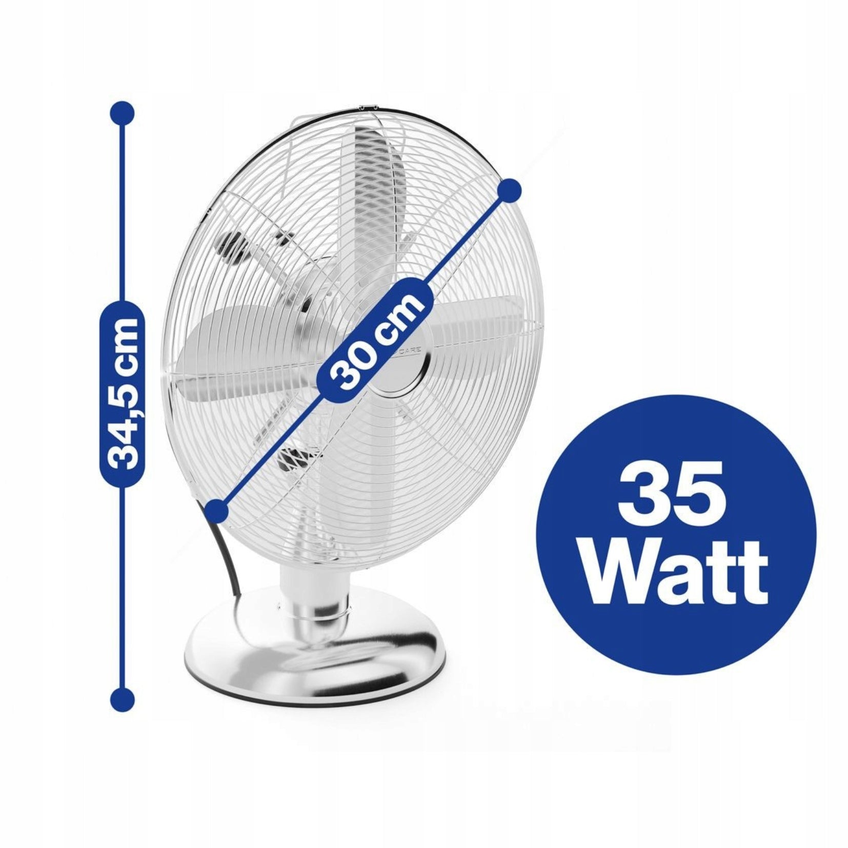 Windmill Desk Fan Table Oscillation Compact Standing Quiet Pro Brand Proficare