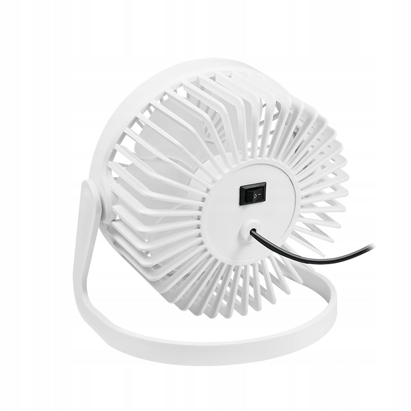 Windmill Desk Fan USB White LogiLink 12,7 cm Quiet 30dB Adjustable Brand Logilink