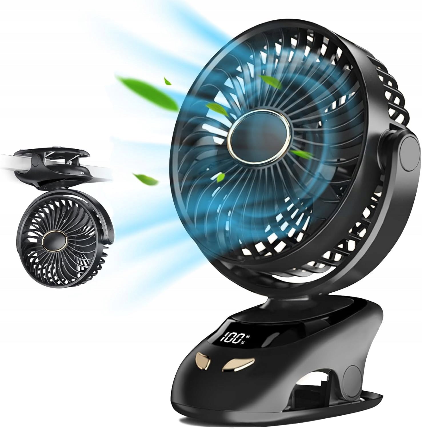Windmill Desk Fan Wireless Aroma BOX With Clip And Base Packaging status original