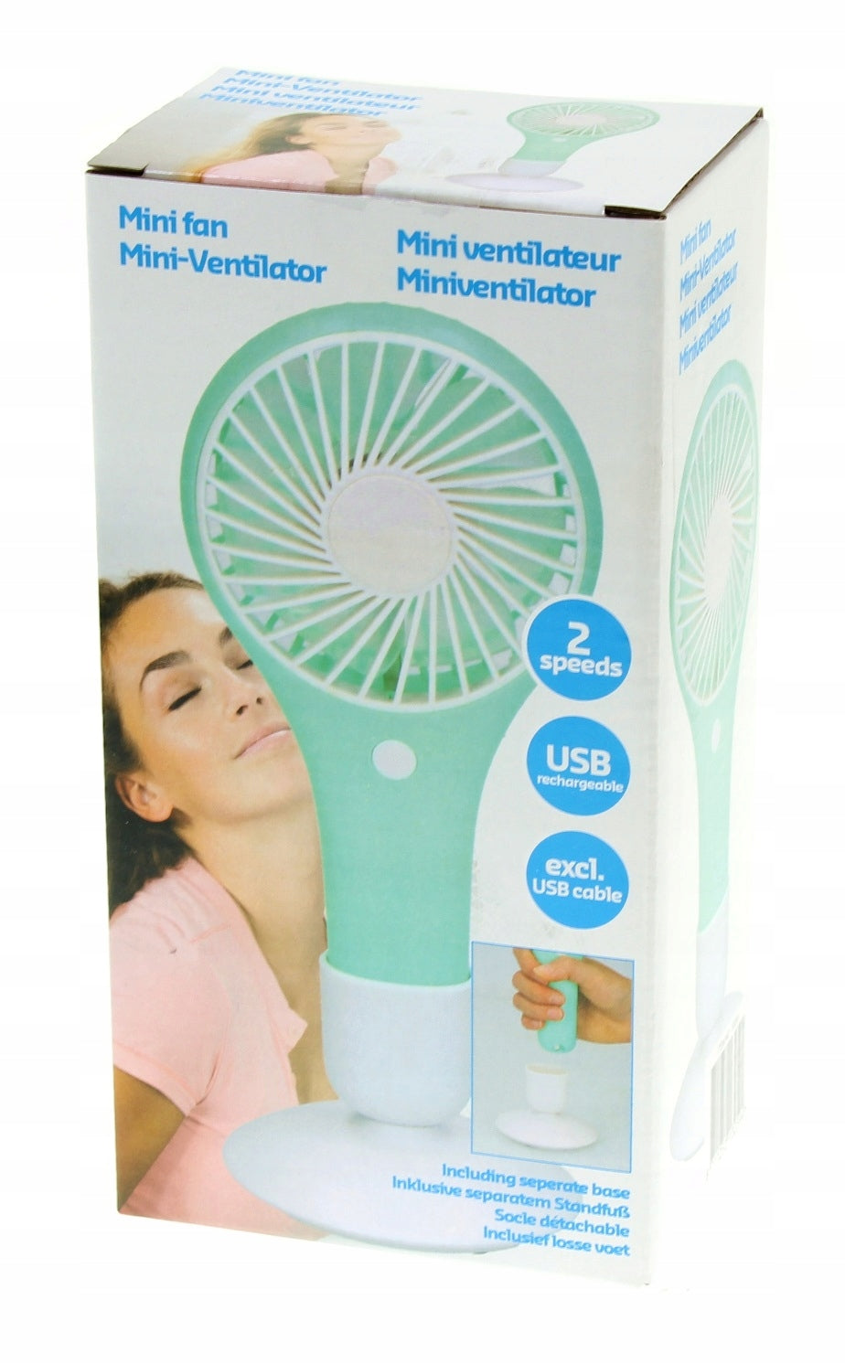 Windmill Fan Handheld Desk Portable 20cm EAN (GTIN) 8711252132594