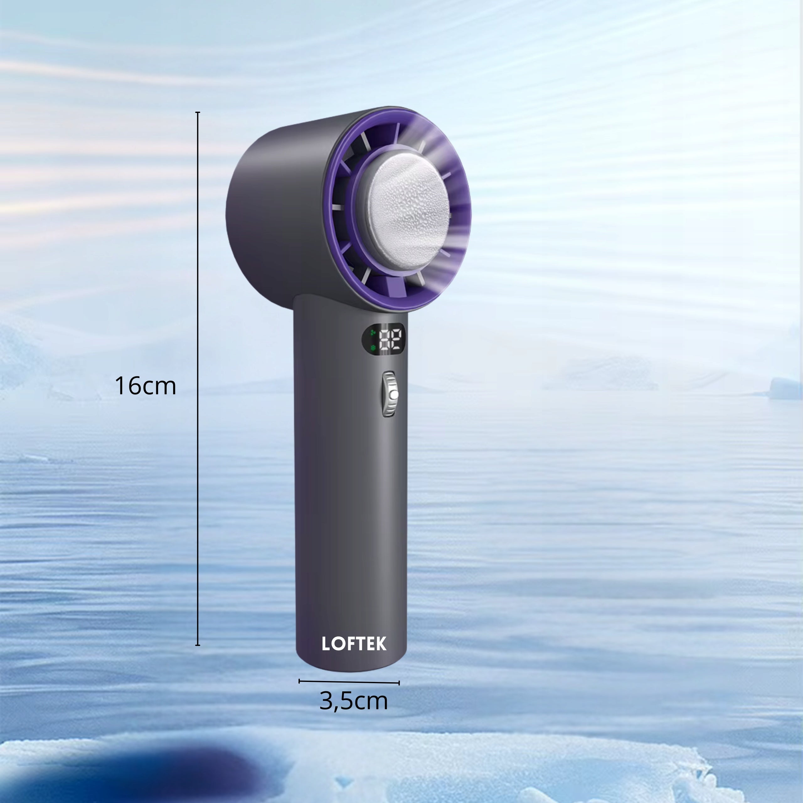 Windmill Handheld Fan Mini Rechargeable Portable Black for Beach Manufacturer code Mini Wiatrak Wentylator Ręczny na Biurko