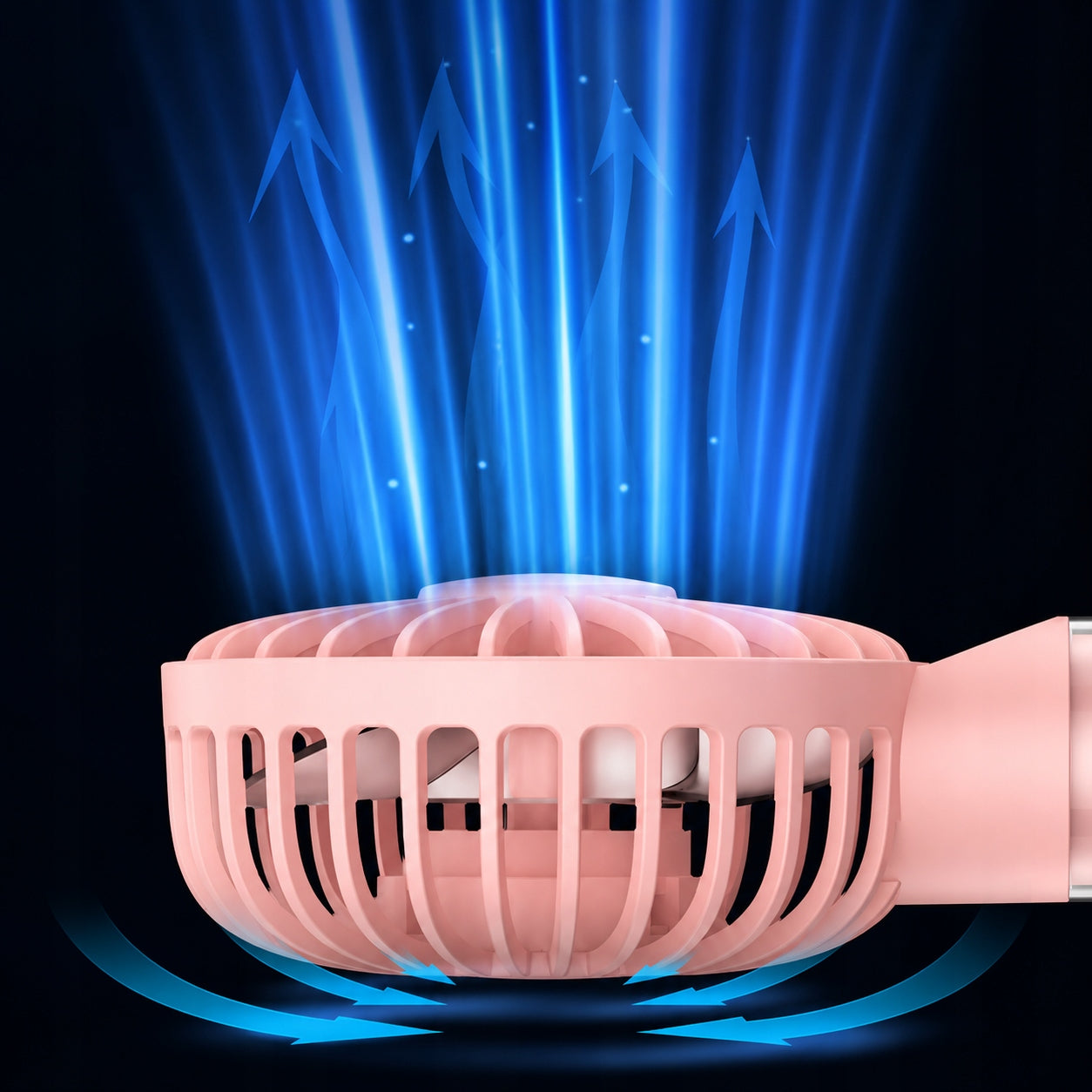 Windmill USB Quiet Mini Desk Fan Cooling TOPK K31 pink Dominant color pink