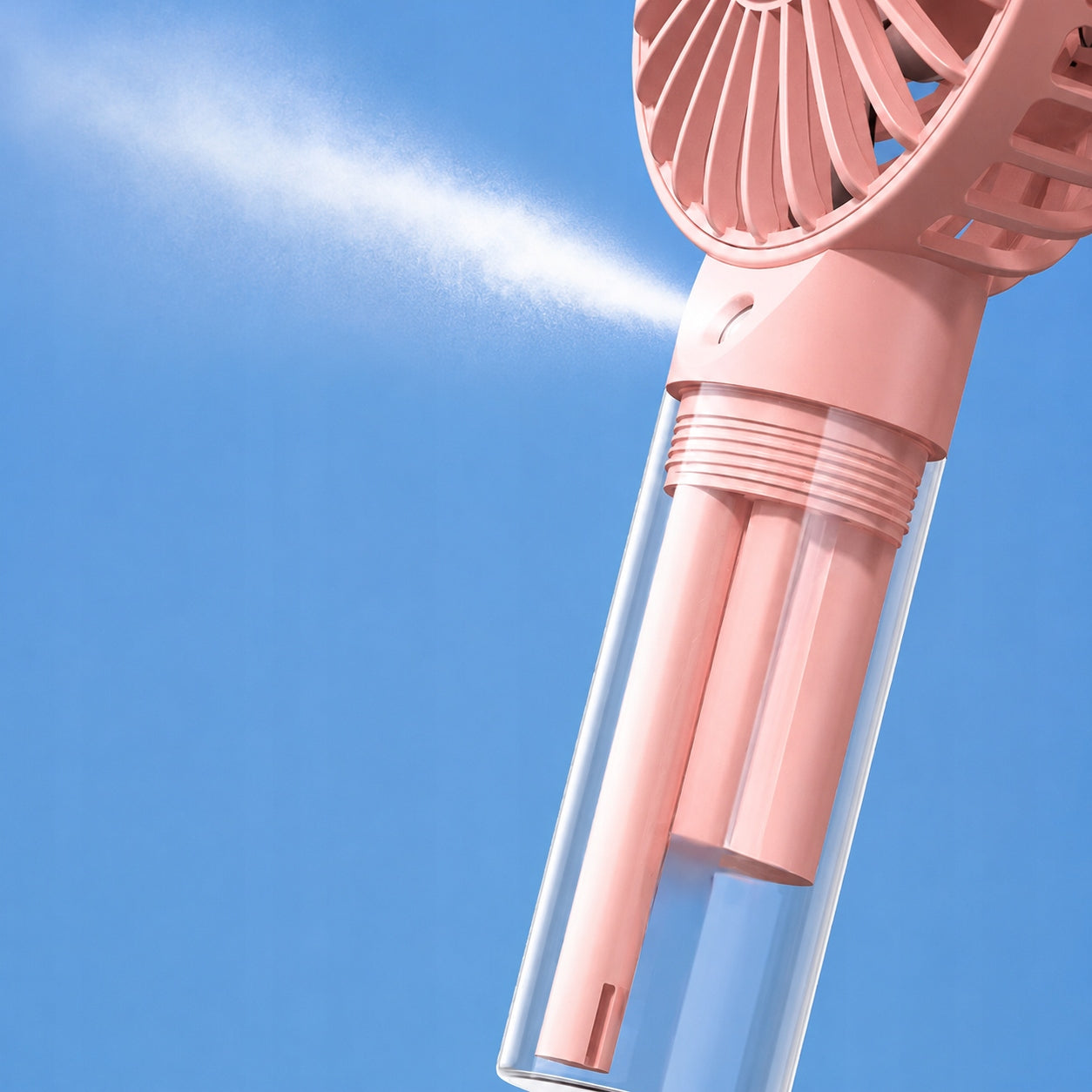 Windmill USB Quiet Mini Desk Fan Cooling TOPK K31 pink Functions air humidification oscillation