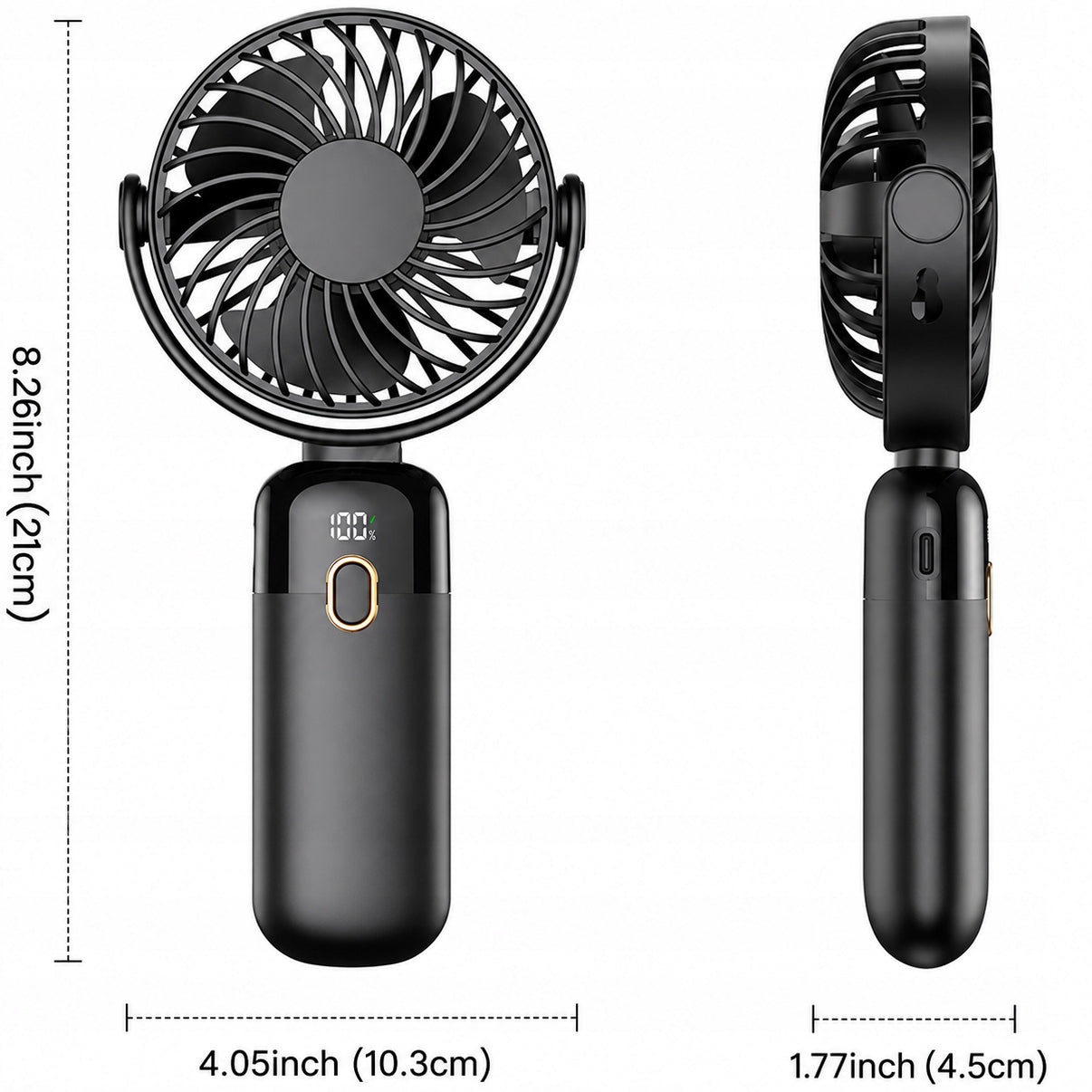 Windmill quiet mini fan portable desk cooling TOPK usb black Manufacturer code Mini wentylator wiatrak TOPK K70 czarny