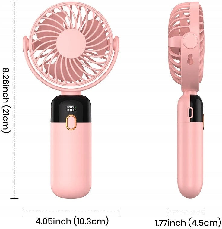 Windmill quiet mini fan portable desk cooling TOPK usb pink Manufacturer code Mini wentylator wiatrak TOPK K70 różowy