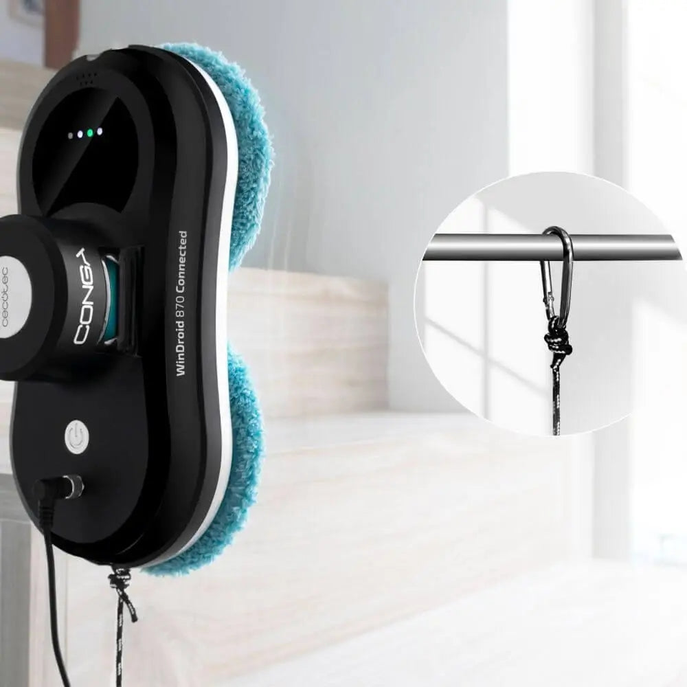 Window Cleaner Conga WinDroid 870 Connected T 80W Cecotec Black Batteries included yes