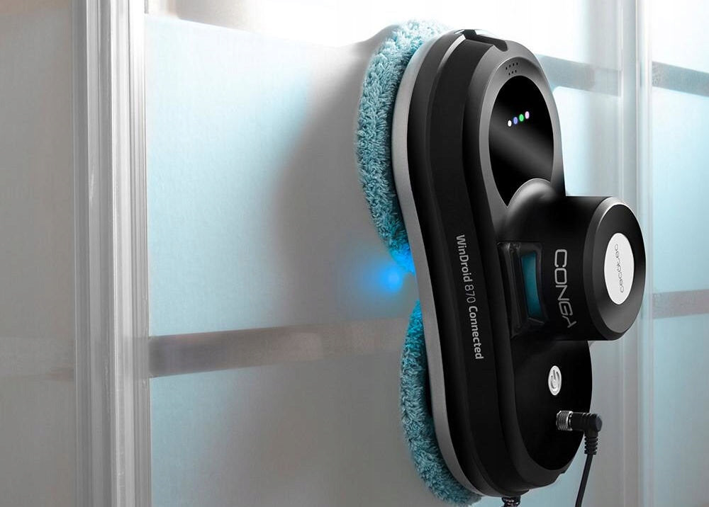 Window Cleaner Conga WinDroid 870 Connected T 80W Cecotec Black Power 80 W