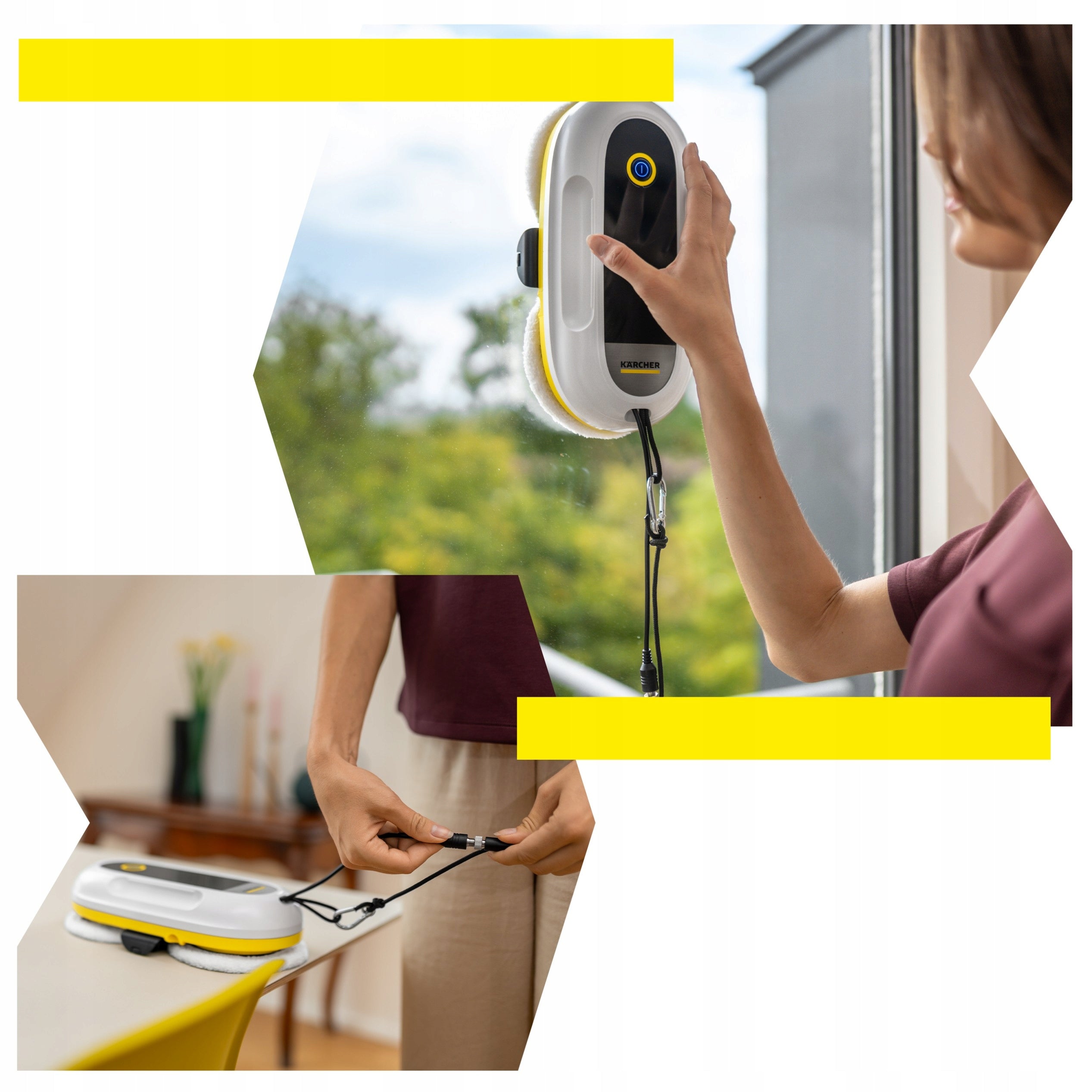 Window Cleaner Robot Karcher RCW 2 Extra Electric Window Cleaner Product width 160 cm