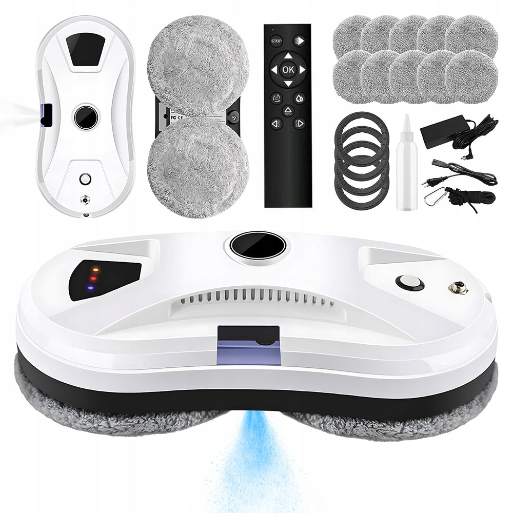 Window Cleaning Robot 5600pa Automatic Window Washer With Remote Control And Tank 35ml