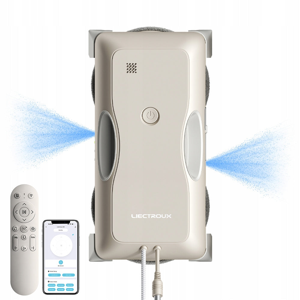 Window Cleaning Robot Liectroux G8 3in1 Abrasion Water Collecting Speed 40RPM