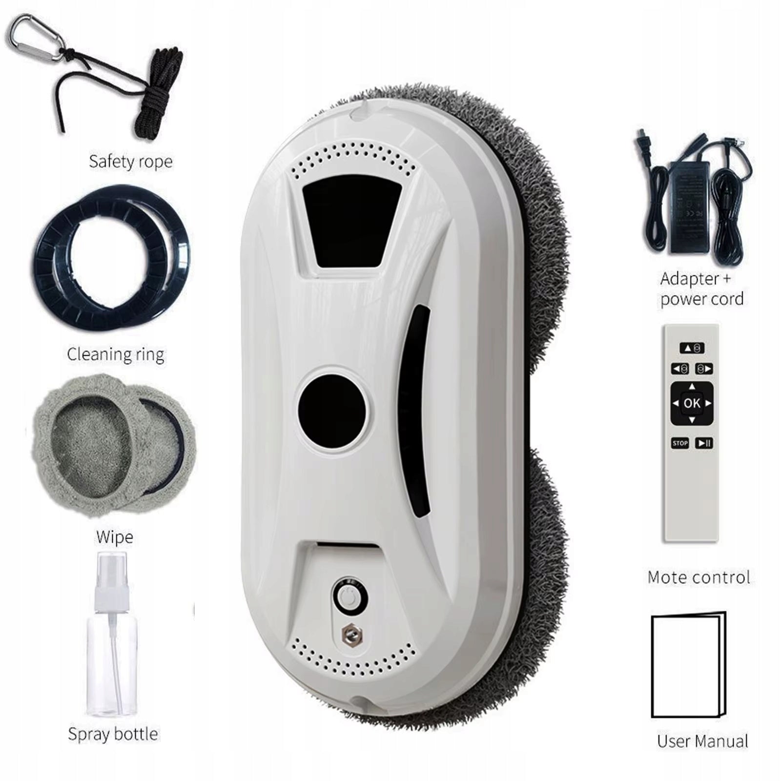 Window Cleaning Robot Ultra Slim 5600Pa Dual Suction Smart Clean