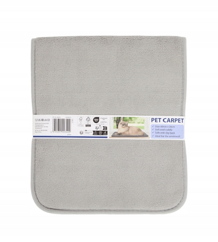 Window Sill Bed Soft Warm Cat Pillow Brown 60 x 26 x 1 cm