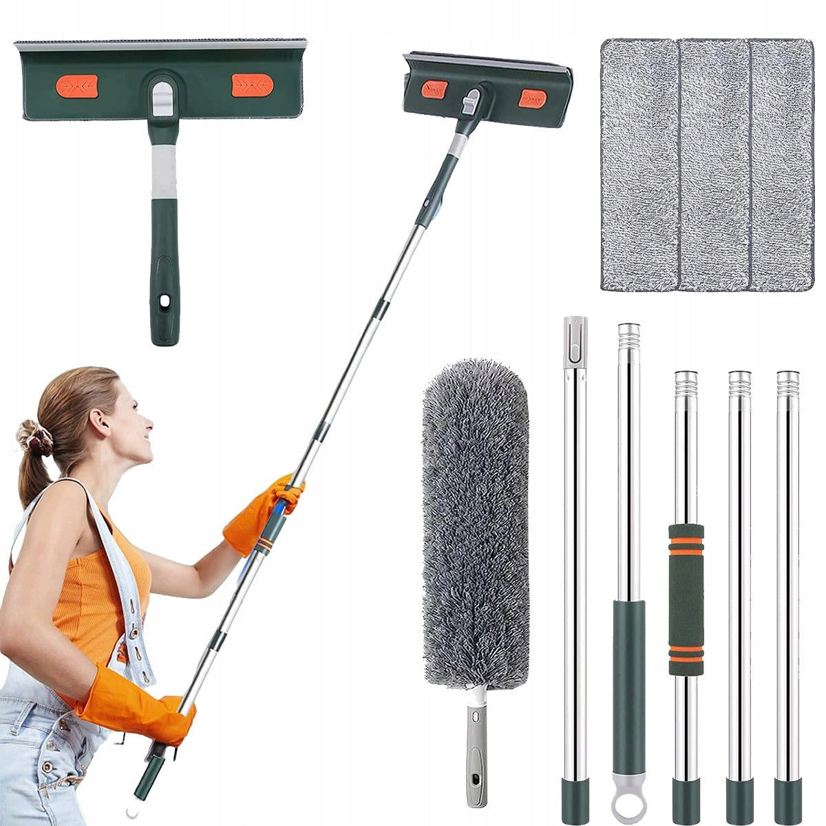 Window Squeegee Telescope Set for Professional Window Cleaning
