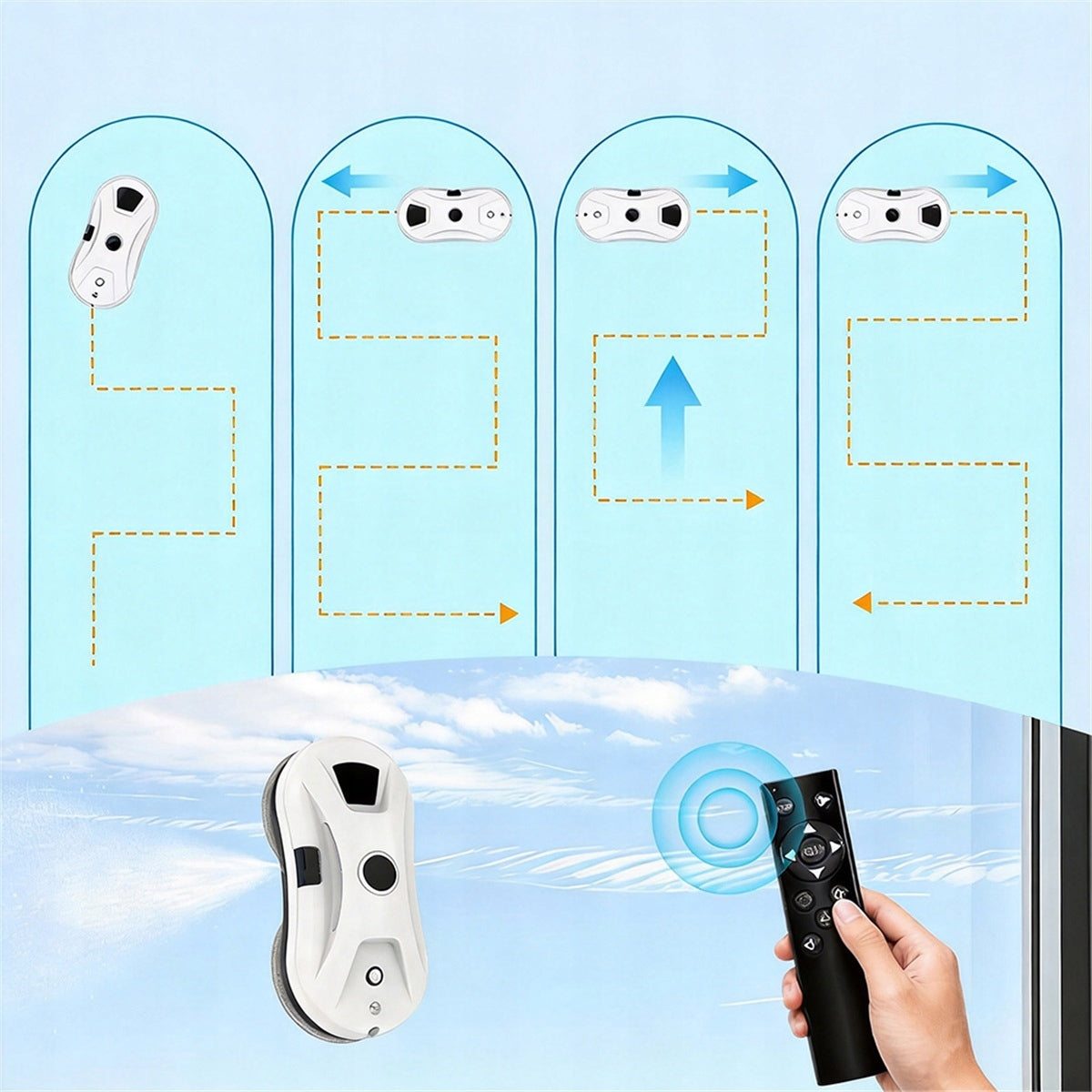 Window Washer Automatic Window Washer Smart With Remote Control Operation With Remote Control Packaging status original
