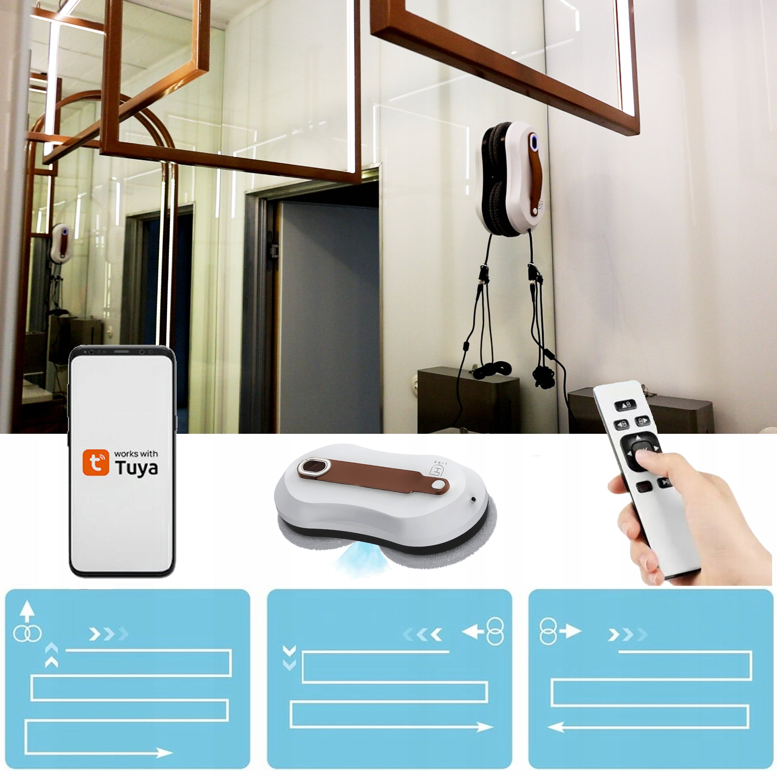 Window cleaning robot DH LINE Clean Deluxe 72 W 40 min remote control Manufacturer code 5906623161126