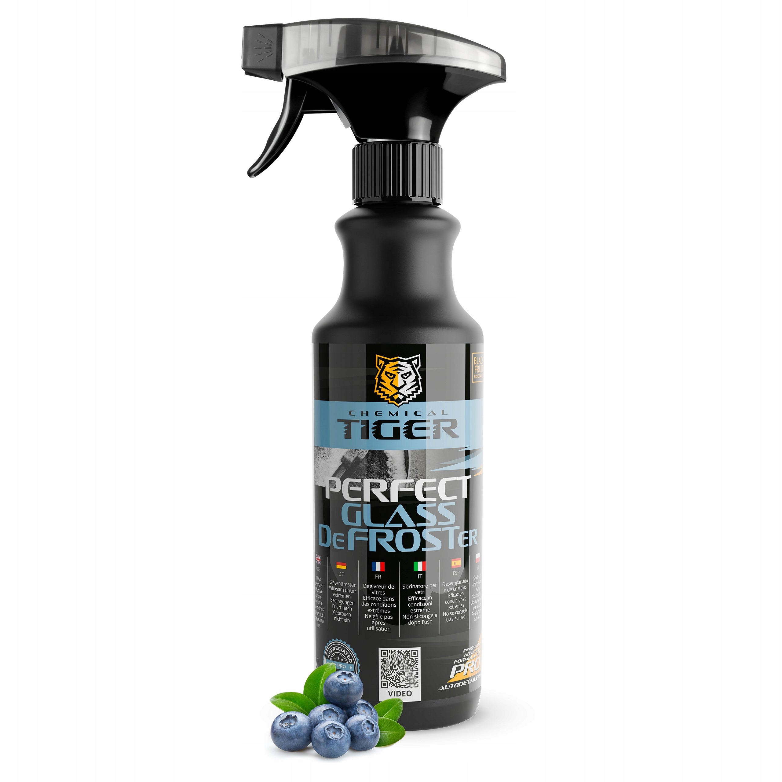 Window defroster spray POWERFUL winter ice liquid for defrosting BERRY