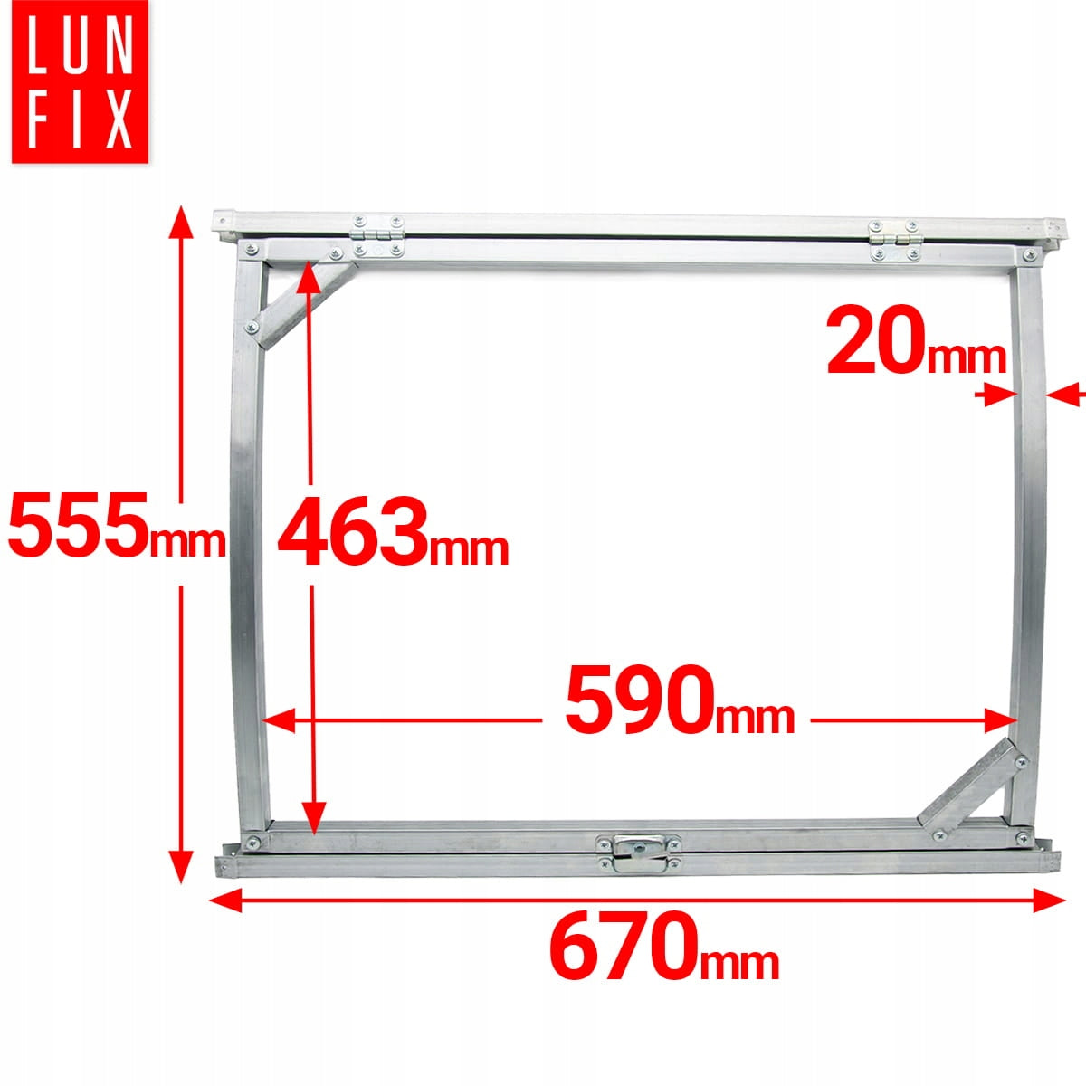 Window for greenhouse Lun Fix with roof tunnel cross section 1 pc. Packaging status original
