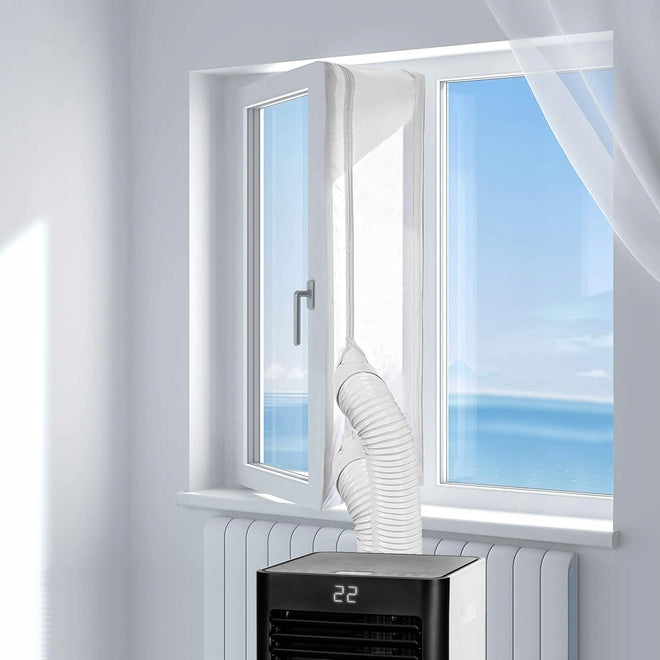 Window seal for portable air conditioner 4 m universal for 2 pipes Manufacturer code AC-LOCK 400 2H