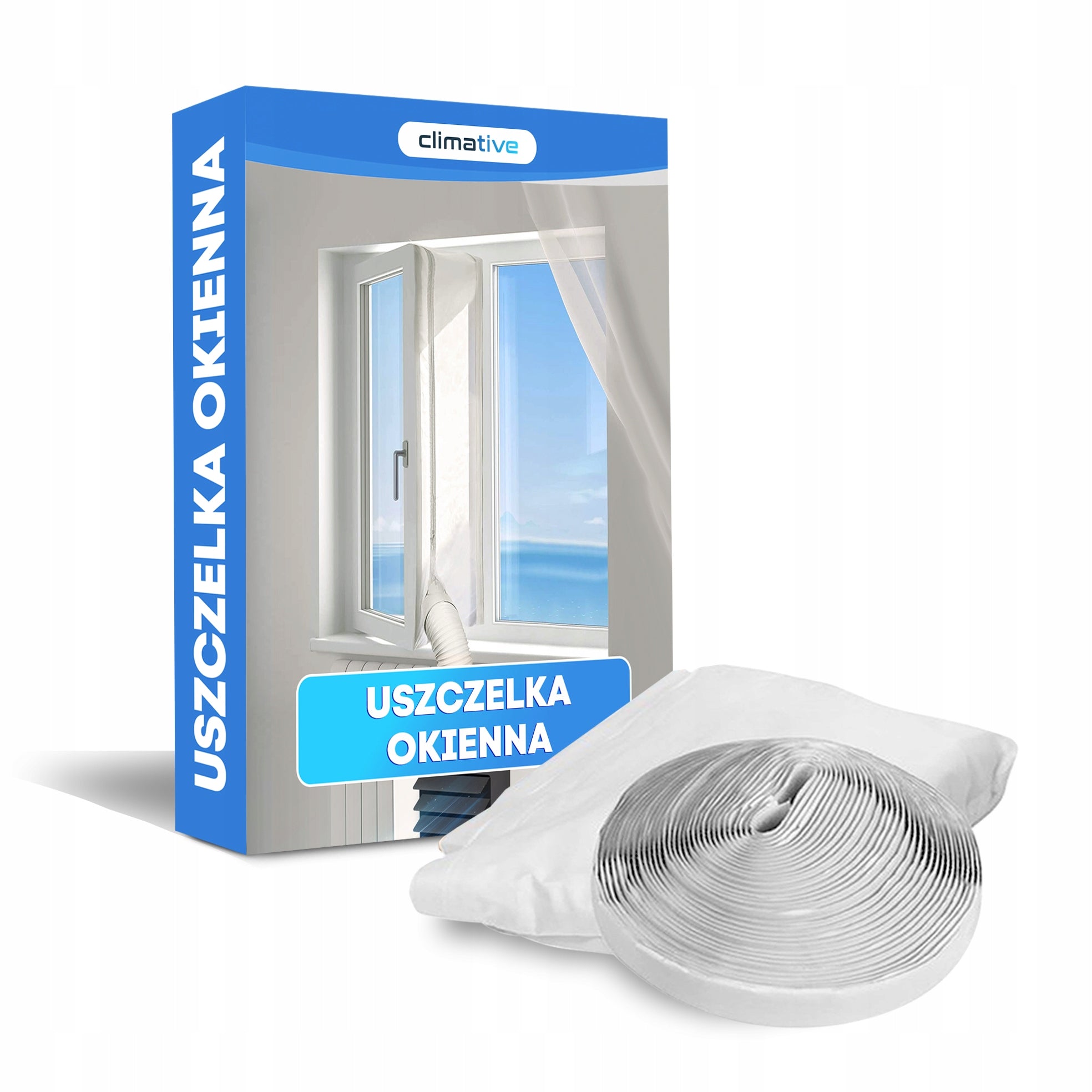 Window seal for portable air conditioner 4 m universal for 2 pipes