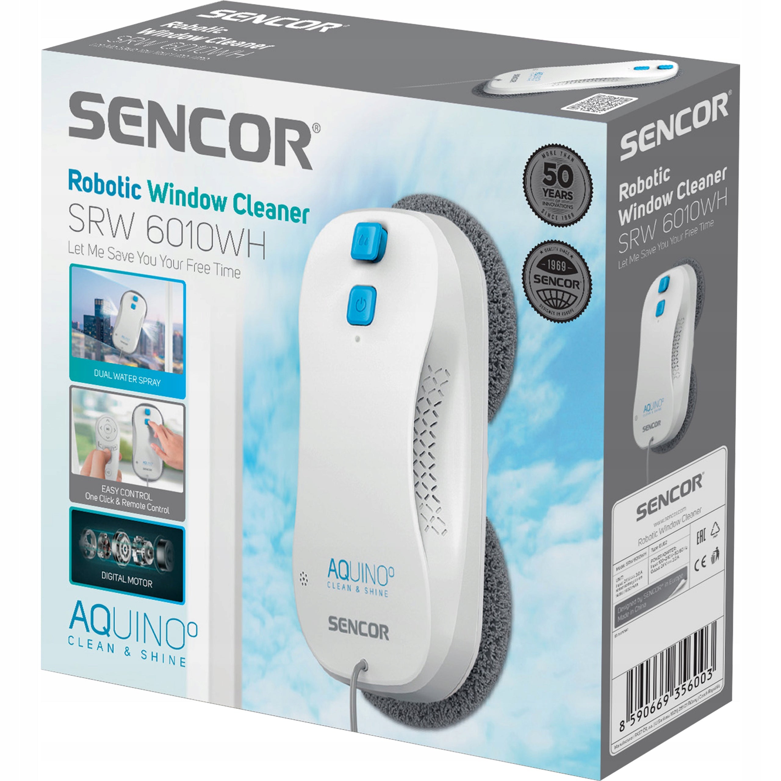 Window washer Sencor SRW 6010WH 72 W with Smart Gyro navigation Brand Sencor