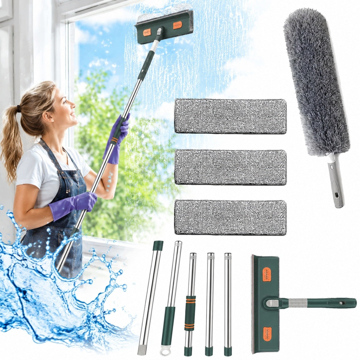 Window washer WINDOWS with telescopic pole 40 - 206 CM