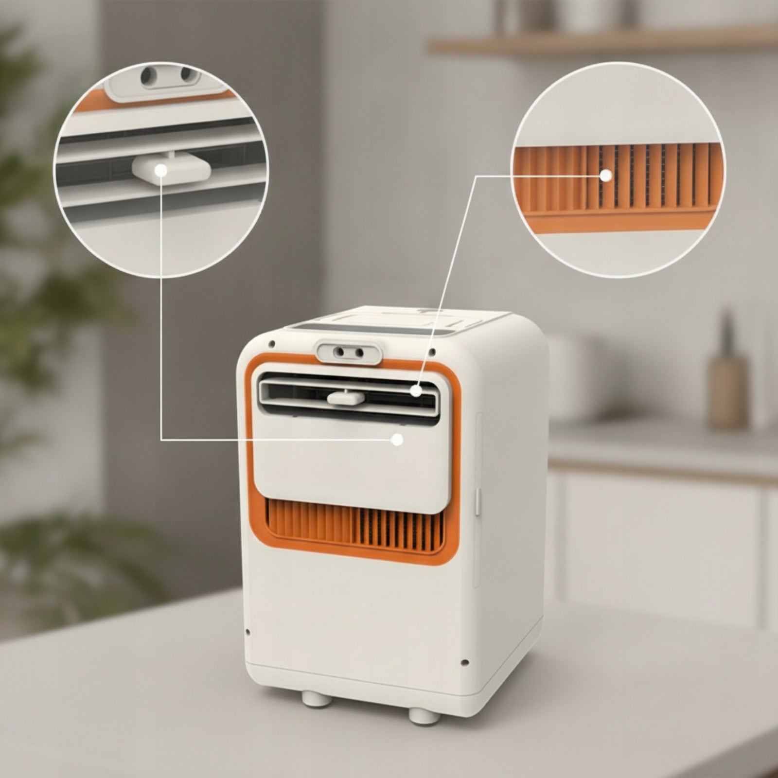 Windowless Portable Air Conditioner Multifunctional for Camping, Campers Packaging status original